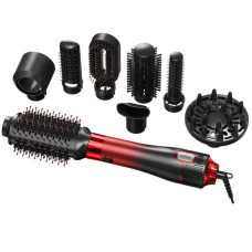 Фен-щетка стайлер VGR 8 в 1 V-488 RED, 8 насадок, 4 режима