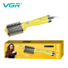 Фен стайлер для укладки и завивки волос VGR V-497 YELLOW, Professional