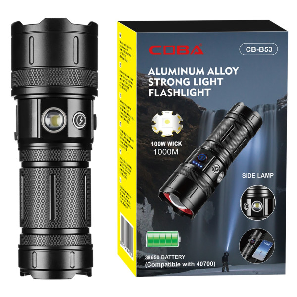 Ліхтар CB-B53-TG 3х18650 Power Bank Індикація Заряду ЗУ Type-C Zoom Box Ліхтар CB-B53-TG 3х18650 Power Bank Індикація Заряду ЗУ Type-C Zoom Box