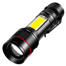 Ліхтар BL-520-T6+COB, вбудований акумулятор, ЗУ mircoUSB, zoom, Box