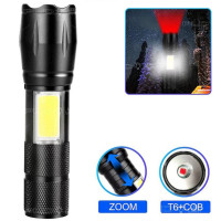 Фонарь C609-T6 Red + COB White Li-Ion Аккумулятор ЗУ microUSB Zoom Box Фонарь C609-T6 Red + COB White Li-Ion Аккумулятор ЗУ microUSB Zoom Box