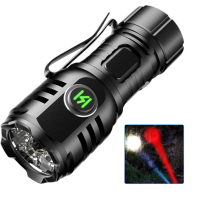 Ліхтар F40-4XPG White+Red 1х16340A Індикація Заряду ЗУ Type-C Чохол Магніт Box Ліхтар F40-4XPG White+Red 1х16340A Індикація Заряду ЗУ Type-C Чохол Магніт Box