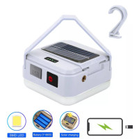 Ліхтар Кемпінг DP-K7-100 3х18650 Сонячна Панель Power Bank ЗП Type-C Гачок Ліхтар Кемпінг DP-K7-100 3х18650 Сонячна Панель Power Bank ЗП Type-C Гачок