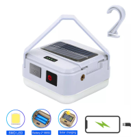 Ліхтар Кемпінг DP-K7-90 2х18650 Сонячна Панель Power Bank ЗП Type-C Гачок Ліхтар Кемпінг DP-K7-90 2х18650 Сонячна Панель Power Bank ЗП Type-C Гачок