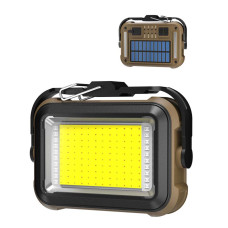 Фонарь для кемпинга TZD-01-COB(White+Yellow+Red+Blue)-PRO, Li-Ion акк., солнечная батарея, ЗУ Type-C, магнит, крюк, Box