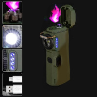 Ліхтар MULTIFUNCTIONAL D51-SMD Green Li-Ion Акумулятор Індикація Заряду Запальничка ЗП Type-C Box Ліхтар MULTIFUNCTIONAL D51-SMD Green Li-Ion Акумулятор Індикація Заряду Запальничка ЗП Type-C Box