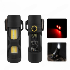 Фонарь MULTIFUNCTIONAL D66-COB, Li-Ion аккумулятора., индикация заряда, зажигалка, ЗУ Type-C, Box