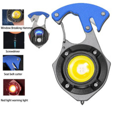 Фонарь MULTIFUNCTIONAL W5143-COB(white+yellow+red), multitool, Li-Ion аккум., магнит, карабин, отвертка, ЗУ Type-C