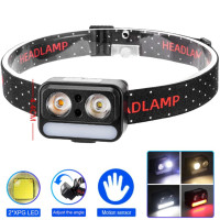 Ліхтар Налобний 2069-XPG White + XPG Yellow + 5SMD Red Motion Sensor Li-Ion Акумулятор ЗП Type-C Ліхтар Налобний 2069-XPG White + XPG Yellow + 5SMD Red Motion Sensor Li-Ion Акумулятор ЗП Type-C