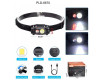 Фонарь налобный 6670-COB(White)+SMD(Red), ЗУ Type-C, 1x14500, Box