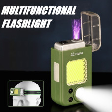 Фонарь налобный MULTIFUNCTIONAL YM-T618-LED+COB, Motion Sensor, Li-Ion аккум., зажигалка, ЗУ Type-C, Box