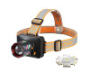 Ліхтар налобний NIGHT VISION FLUORESCENCE WH-2111-TG, IPX44, Li-Ion аккум., ЗУ Type-C, zoom, Box