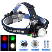 Фонарь Налобный PLD-V9-F-4XPE RGB 2x18650 ЗУ Type-C Zoom Box Фонарь Налобный PLD-V9-F-4XPE RGB 2x18650 ЗУ Type-C Zoom Box