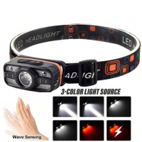 Ліхтар Налобний WH-0188-XPE+SMD White+Red Motion Sensor Li-Ion Акумулятор ЗП Type-C