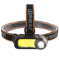 Фонарь Налобный WH-1707-XPE+COB Li-Ion Аккумулятор ЗУ microUSB Фонарь Налобный WH-1707-XPE+COB Li-Ion Аккумулятор ЗУ microUSB