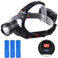 Ліхтар Налобний XQ-218-HP50 Power Bank 3x18650 Signal Light Індикація Заряду ЗП microUSB Box