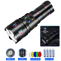 Ліхтар NIGHT VISION FLUORESCENCE AK177-1 WHITE LASER LED PM60-TG 4х18650 Power Bank Індикація Заряду ЗУ Type-C Zoom 5 Фільтрів Ліхтар NIGHT VISION FLUORESCENCE AK177-1 WHITE LASER LED PM60-TG 4х18650 Power Bank Індикація Заряду ЗУ Type-C Zoom 5 Фільтрів