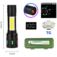 Ліхтар NIGHT VISION FLUORESCENCE BL-627-TG+COB Li-Ion Акумулятор Індикація Заряду ЗУ Type-C Zoom Ліхтар NIGHT VISION FLUORESCENCE BL-627-TG+COB Li-Ion Акумулятор Індикація Заряду ЗУ Type-C Zoom