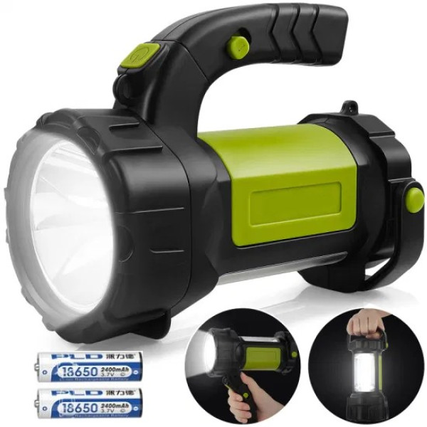 Ліхтар Портативний T80-5W+COB 2x18650 ЗУ microUSB Box