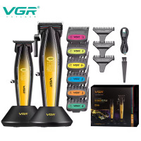 Комплект VGR 2 в 1 V-270&V-992 GOLD, машинка для стрижки и триммер