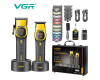 Комплект VGR 2 в 1 V-885 S2 GOLD, акумуляторная машинка для стрижки (clipper) и триммер