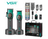 Комплект VGR 2 в 1 V-885 S2 GREEN, акумуляторная машинка для стрижки (clipper) и триммер