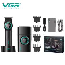 Комплект VGR 2 в 1 V-977&V-377 BLACK, триммер и шейвер