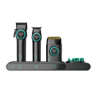 Комплект VGR STEPLERSS PRO 3 IN 1 BLACK, машинка для стрижки (Clipper), триммер, электробритва