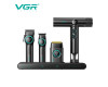 Комплект VGR STEPLERSS RPO 4 IN 1 BLACK, машинка для стрижки (Clipper), триммер, электробритва, фен