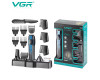 Набор для стрижки VGR 13 в 1 V-173 BLUE, 13 насадок, LED display