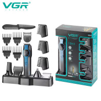 Набор для стрижки VGR 13 в 1 V-173 BLUE, 13 насадок, LED display