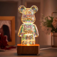 Ночник 3D Bearbrick Мишка KX197 8 Цветов RGB+Warm Light Ночник 3D Bearbrick Мишка KX197 8 Цветов RGB+Warm Light