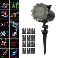 Светодиодный Лазерный Проектор 668 Для Улицы +12 Вкладышей с Картинками Waterproof Светодиодный Лазерный Проектор 668 Для Улицы +12 Вкладышей с Картинками Waterproof