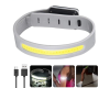 Світлодіодний LED браслет безпеки YD2307-COB(white+red), Waterproof, Li-Ion акумулятор., ЗУ Type-C