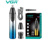 Триммер VGR 2 в 1 V-619 BLUE, 2 насадки - триммер для носа, шейвер