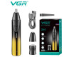 Триммер VGR 2 в 1 V-619 GOLD, 2 насадки - триммер для носа, шейвер