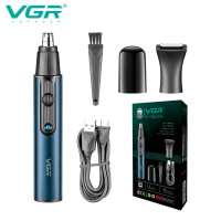 Тример VGR 2 в 1 V-626 BLUE 2 Насадки Для Носа та Волосся Тример VGR 2 в 1 V-626 BLUE 2 Насадки Для Носа та Волосся