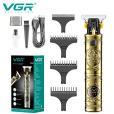 Тример VGR V-097 GOLD, 4 насадки, LED display