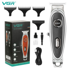 Триммер VGR V-263 BLACK, 3 насадки, LED display