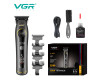 Тример VGR V-299 BLACK 4 Насадки 9000RPM 2000 mAh 5 Рівнів Швидкості LED Display Тример VGR V-299 BLACK 4 Насадки 9000RPM 2000 mAh 5 Рівнів Швидкості LED Display
