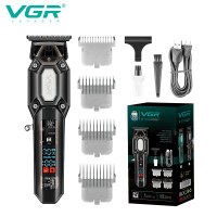 Триммер VGR V-900 BLACK 4 Насадки LED Display 7000 RPM Триммер VGR V-900 BLACK 4 Насадки LED Display 7000 RPM
