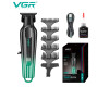 Триммер VGR V-935 GREEN, 5 насадок, 7000 RPM, LED display