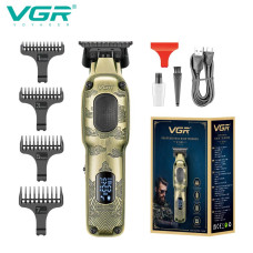 Триммер VGR V-954, 4 насадки, 7000 RPM, LED Display
