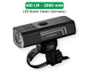 Велофара потужна LEADBIKE LD88-OSRAM 400LM, 2000mAh, waterproof, children lock, Li-Ion акумулятор, ЗУ Type-C