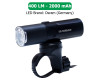 Велофара потужна LEADBIKE M02-OSRAM 400LM, 2000mAh, waterproof, children lock, Li-Ion акумулятор, ЗУ Type-C