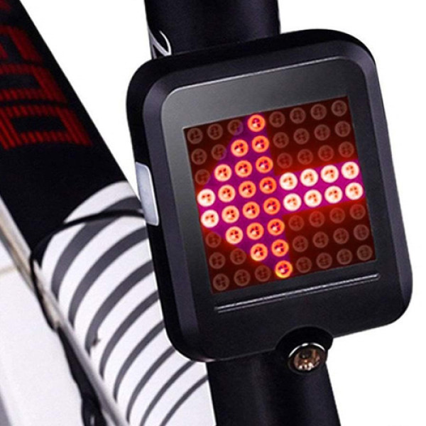 Велосипедний Стоп Поворот AQY-0100 З Датчиком Нахилу Та Лазерним Підсвічуванням Малюнком