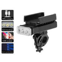 Велоліхтар BK09/Z-03-3T6, Power Bank, Li-Ion акумулятор, ЗУ Type-C