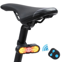 Велофонарь CYGM-2229 STOP (red+yellow) с сигналом, Li-Ion аккумулятор, повороты, ЗУ Type-C