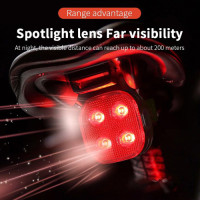 Велосипедна Стоп Мигалка Задня FY-328S-4 квадратна