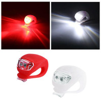 Велофонарь HJ008-2LED(red+white), 2xCR2032